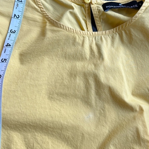 TUCKERNUCK POMANDER PLACE Olivia
Peplum Top Blouse Yellow Keyhole Back Sz S - Picture 14 of 14